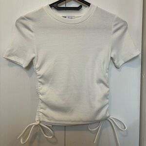 White Zara basic tshirt